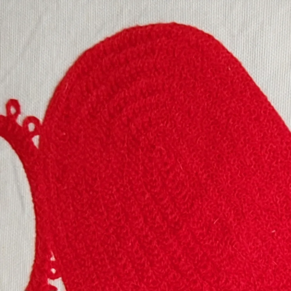 RED OCTOPUS EMBROIDERED AXCENT PILLOW by LAVA